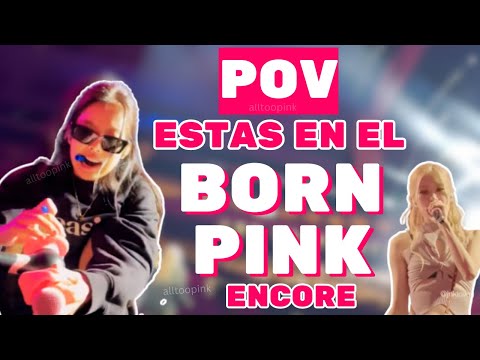 POV BORN PINK TOUR ENCORE: ESTAS EN EL #BORNPINK en PRIMERA FILA // #blackpink