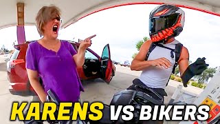 CRAZY KARENS vs BIKERS |  EPIC & CRAZY MOTORCYCLE MOMENTS 2024 #29