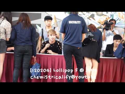 [120204] Lollipop F @ Singapore - #5:敖犬你很喜欢偷瞄女保安哦XD