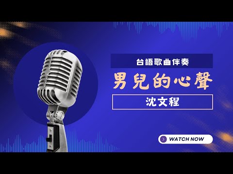 男兒的心聲(台)  - 沈文程 KTV伴奏版 (Karaoke Version)