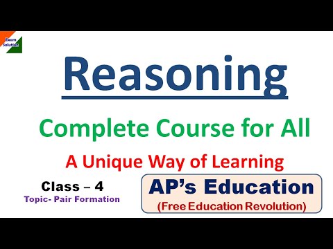 Reasoning Class 4, Pair Formation. For SSC CGL, CHSL, MTS, Rail, Bank WBCS Exams Solution.