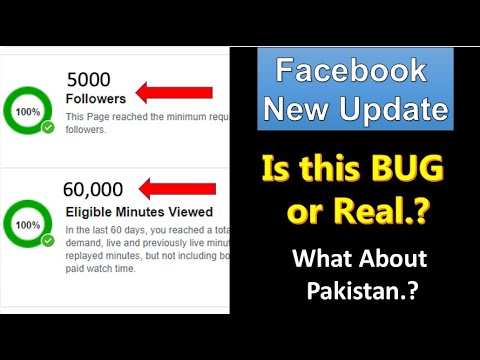 Facebook new Update 5000 Followers & 60k Minutes Only | Is it Bug or real.?