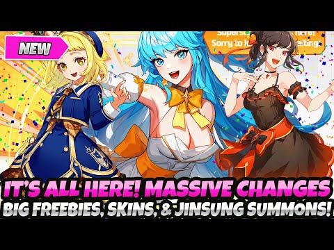 *IT'S ALL HERE!! MASSIVE CHANGES!!* BIG FREEBIES, NEW SKINS & JINSUNG SUMMONS! (Tower God New World)