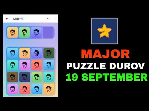 19 September Major Puzzle Durov Solve Today | Major Daily Combo 19 September