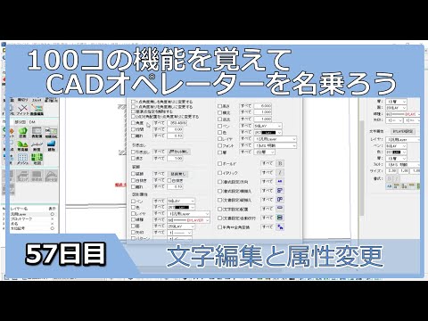 【ＣＡＤオペレーターを名乗りたい】文字編集と属性変更【１００日チャレンジ】