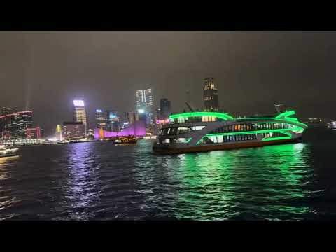 Relaxing Travel Hongkong at Night Victoria Harbour #travel #youtube