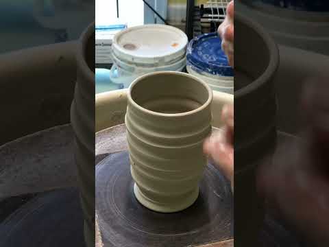 Wheel throwing: how to fix a wabi-sabi “whoops” on the potter’s wheel.