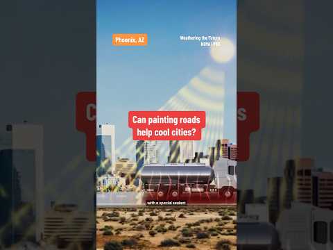 Can painting roads help cool cities? #shorts #heat #heatwave #phoenix