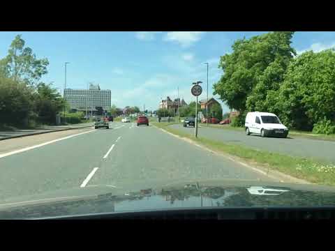 Crewe Green & B&Q Roundabouts from Sydney Road to Town Centre, Crewe Driving Test Route Help