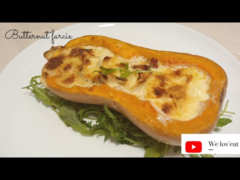 Recette étudiante d'automne: Butternut farcie au chèvre😍