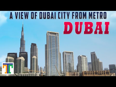 A View of Dubai City From Metro | Amazing Dubai City Buildings Architecture | Suman Telugu Traveller