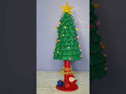 how to make Christmas tree easily at home #shortsfeed #shorts