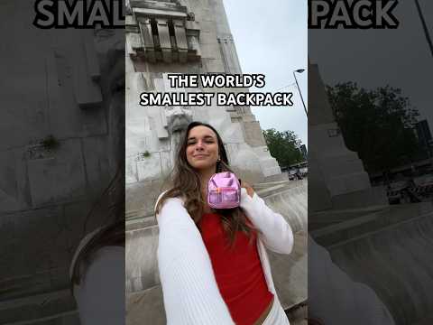 WORLD’S SMALLEST BACKPACK IN EUROPE!!