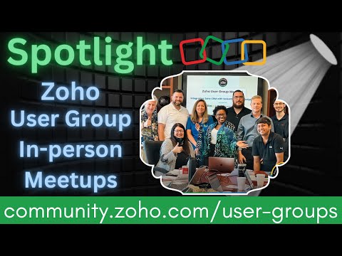 Spotlight | Zoho User Group (ZUG) In-person Meetups