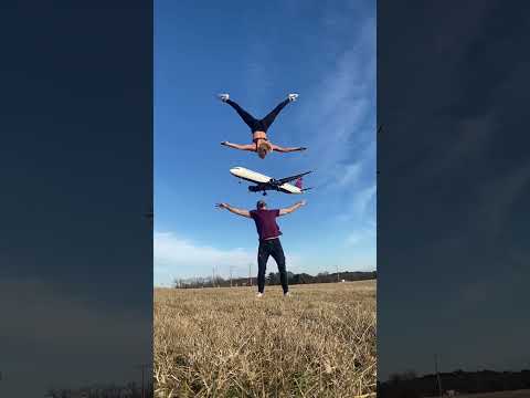 Make way @Delta  coming through 🫣 #circus #acrobat #viral #fly #dualityduo