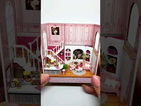 DIY miniature dollhouse kit #Shorts #diydollhouse #miniaturedollhouse