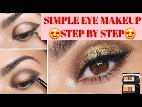 (आई मेकअप कैसे करें ) How To Apply Step by Step Eyeshadows For Beginners (Hindi)l