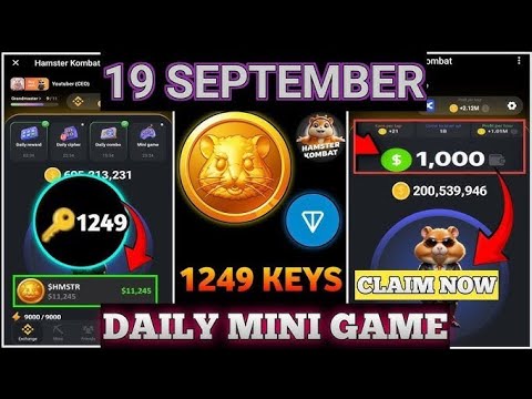 Hamster kombat daily mini game 🎯 || Hamster kombat kya hai || Hamster kombat withdraw prossing