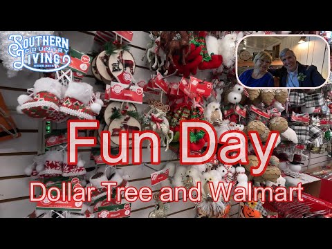 Fun Day  --  Dollar Tree and Walmart  Holiday Decorations Shopping