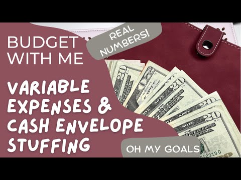 Stuffing Cash Envelopes / Variable Expenses | Budget With Me - REAL NUMBERS | Inconsistent Income