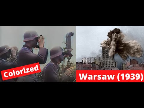 World War 2 - Germany invades Poland Part 2 [Color][Upscaled]