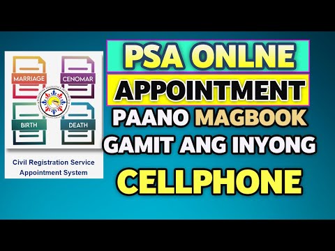 Paano Magbook Gamit ang inyong Cellphone | PSA Online Appointment 2023 Tutorials