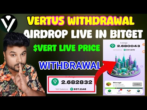 Vertus mining Update l Vertus Airdrop Withdrawal l Vertus Airdrop l $VERT $100