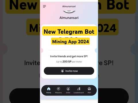 New Telegram bot Mining ! New Mining app 2024 ! New mining app today ! Mining app 2024 #mining