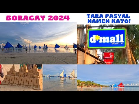 WALKING TOUR FROM STATION 1 TO STATION 2 D'MALL | TARA PASYAL NAMEN KAYO! | BORACAY 2024