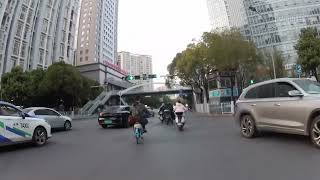 【自転車車載動画】中国雲南省（昆明・人民中路-穿金路）