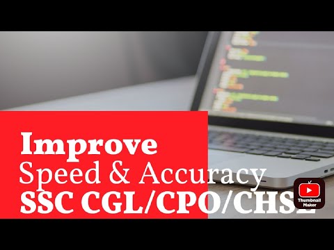 How to improve Accuracy & Speed | ssc cgl 2024 | #ssccgl2024 #chsl #mts #cpo  #speed&Accuracy #spo