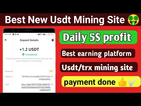 New USDT Earning Site 🤑 Usd Mining Site 2024 🔥 Without Investment 💰USDT Mining Website ✅ Free USDT