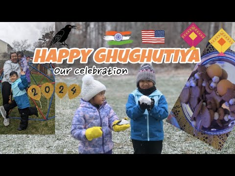 Our Ghughutiya Celebration 2024 🇮🇳🇺🇲 | Happy Makarsankranti | Snow Day