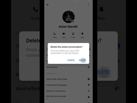 How to delete all conversation message on facebook messenger #ytshorts #viral #trick #santu