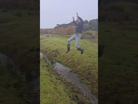 Leaping Practice #outdoors #exercise #adventure #mud #motivation #leaping #dartmoor #fitness #nature