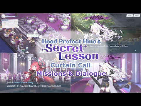 Blue Archive Global - Head Prefect Hina's Secret Lesson Curtain Call (All Missions Dialogue)