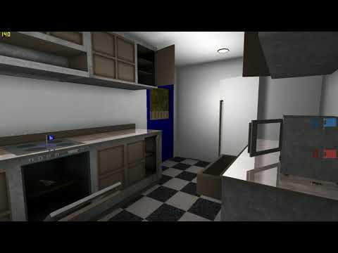 JD's Unreal Tournament Custom Map Showcase #14 CTF Big Bathroom and Kitchen