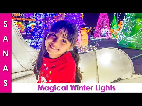 Family Fun Magical Winter Lights Family VLOG in Urdu Hindi - SKS