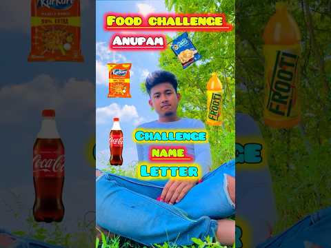 Eating my name letter food challenge || Eating colour food challenge #minivlog #foodchallenge