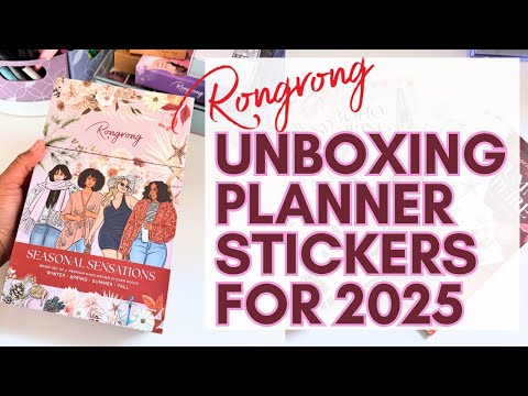 Unboxing Planner Stickers for The Year!