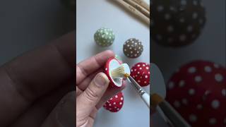 DIY CLAY MUSHROOM BANNER🍄#diy #claycraft#claycraftideas #diyhomedecor#shorts #viralshorts#decorideas