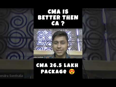 CMA Is Better Then CA ? 26.5 Lakh CMA Package ! #shorts #cma