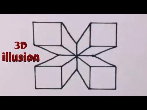 3d drawing on paper for beginners step by step/ easy 3D illusion drawing/ 3d drawing/ #3d #art 3d