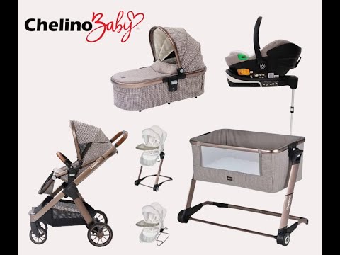 Chelino Lunar Collection Set! | All-In-One Stroller, Car Seat, Co-Sleeper & More!