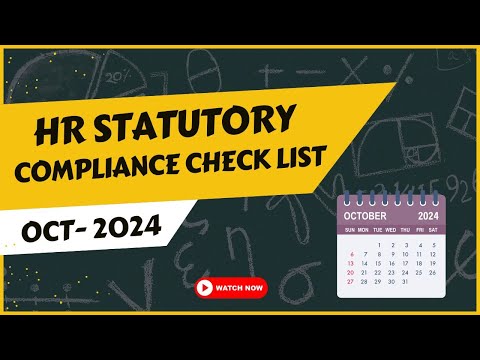 HR Statutory Compliance October 2024 | @StatutorySolution