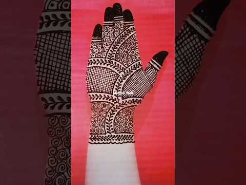 Easy Simple 🌿 Mehndi Design Trick #mehndi #easymehndi #trending #shorts #viral