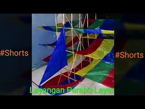 Layangan Perahu Layar | Boat Kite #Shorts