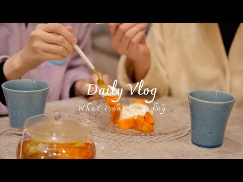 From morning to night after the New Year/Persimmon arrangement recipe/ Japanese Home cooking vlog