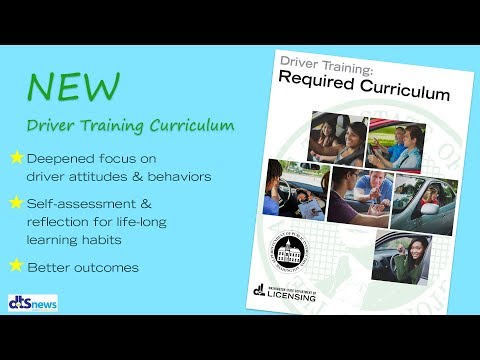 Required Curriculum for WA State Driver Training Schools