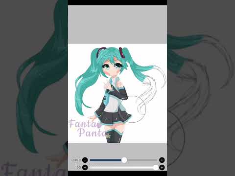 Drawing Miku